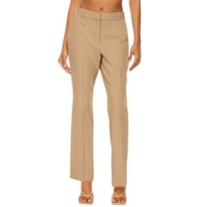 Aritzia Babaton Publish Pant Tan Camel High-Waisted Bootcut Trouser Sz 14